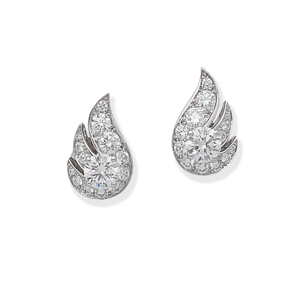 GRAFF: DIAMOND FLAME EARRINGS