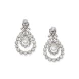 DIAMOND PENDENT EARCLIPS