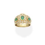 EMERALD AND DIAMOND RING