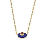 BULGARI: GEM-SET AND DIAMOND PENDANT/NECKLACE