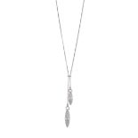 BOODLES: DIAMOND 'VELOCITY' PENDENT NECKLACE