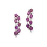 RUBY AND DIAMOND EARRINGS