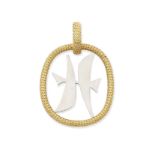 PATEK PHILIPPE: BICOLOURED GOLD PENDANT, CIRCA 1975