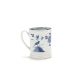 A rare Worcester small mug, circa 1755-56