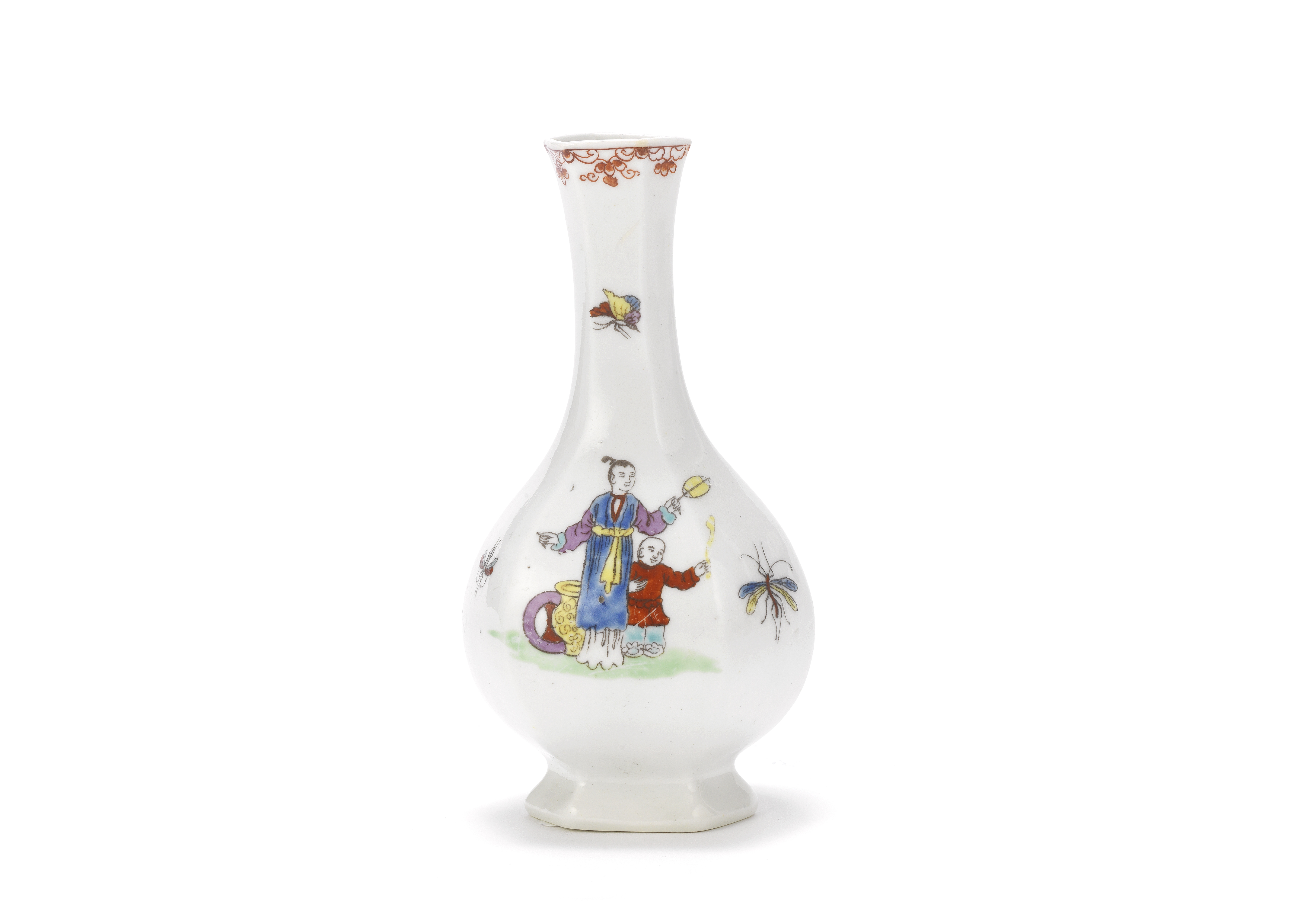 Another Worcester bottle vase, circa 1754-55