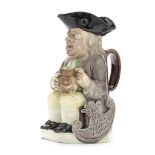 A rare Wood Family 'Shield' Toby jug, circa 1785