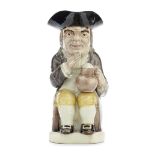 A Wood Family 'Long Face' Toby Jug, circa 1785