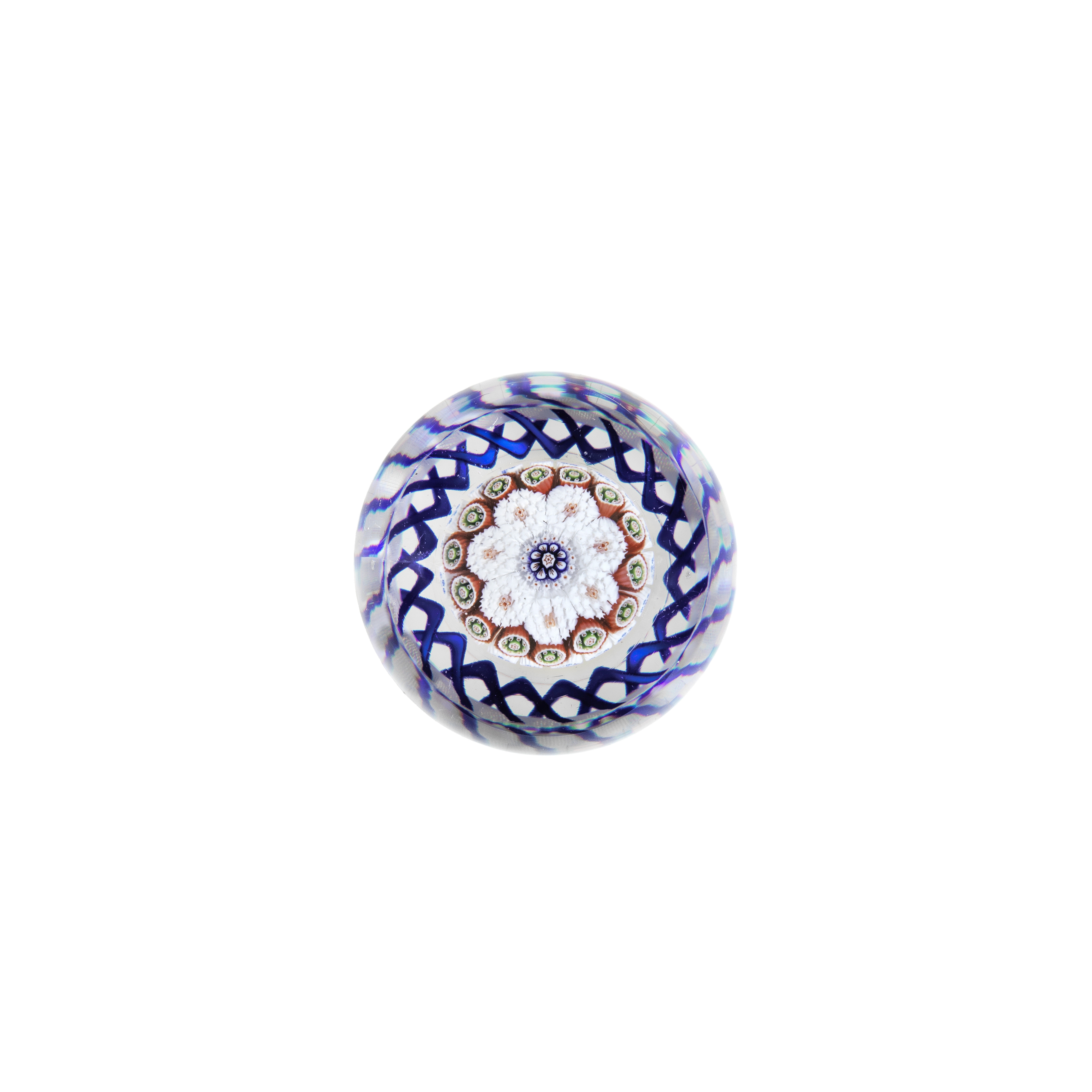 A Baccarat concentric millefiori mushroom paperweight, circa 1850