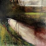 Kurt Jackson (British, born 1961) In Spate, Skimmel Bridge