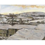 Christopher Bramham (British, 1952) Bodmin Moor - Snow (Painted in 2000)