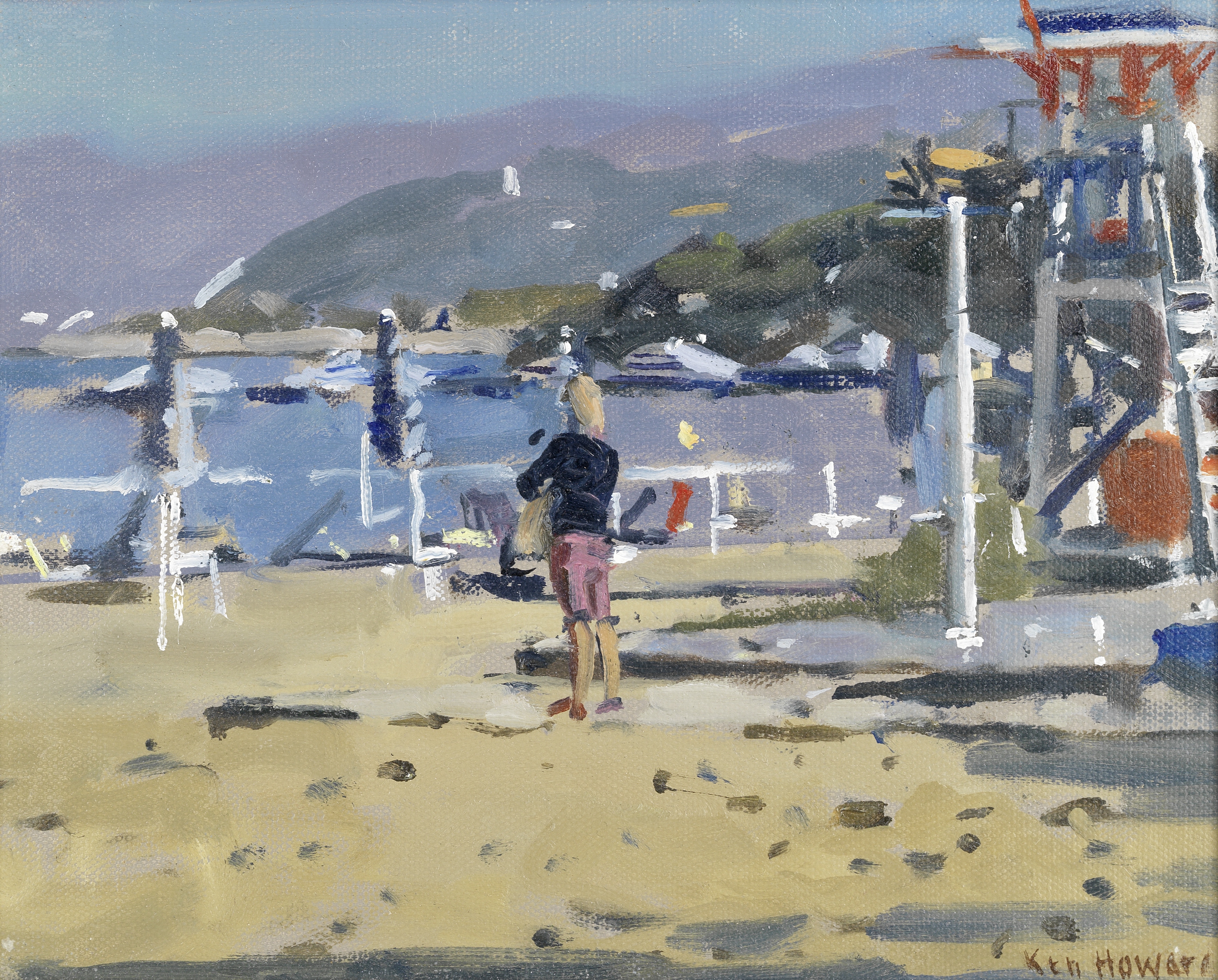Ken Howard R.A. (British, born 1932) Almyros Beach, Crete