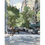 Ken Howard R.A. (British, born 1932) East 75th Street and 5th Avenue, New York (unframed)