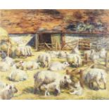 Duncan Grant (British, 1885-1978) Sheep in the Barnyard at Charleston (unframed)