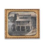 DAGUERREOTYPE - AMERICA Louisiana Hotel and Store, Jackson, California, [1852], and another (2)