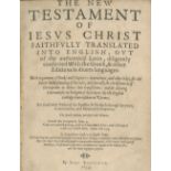 BIBLE, IN ENGLISH, RHEIMS The New Testament of Jesus Christ Faithfully Translated into English......