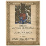 ROYALTY - EDWARD VIII'S CORONATION Official Souvenir Programme for the Coronation of His Majesty ...