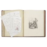 MILLAIS (JOHN) 'Woodcuts from Drawings by J.E. Millais', with 4 autograph letters signed from Mil...