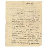 EXPLORATION & SCIENCE Autograph letter signed ('Fridjof Nansen') to Edward Whymper and five other...
