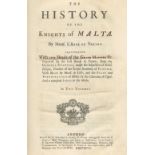 VERTOT (R&#201;N&#201; AUBERT DE) The History of the Knights of Malta, 2 vol., G. Strahan and oth...