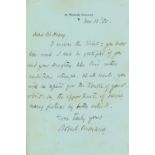 BROWNING (ROBERT) Autograph letter signed ('Robert Browning') to Sir Henry Thompson, enclosing a ...