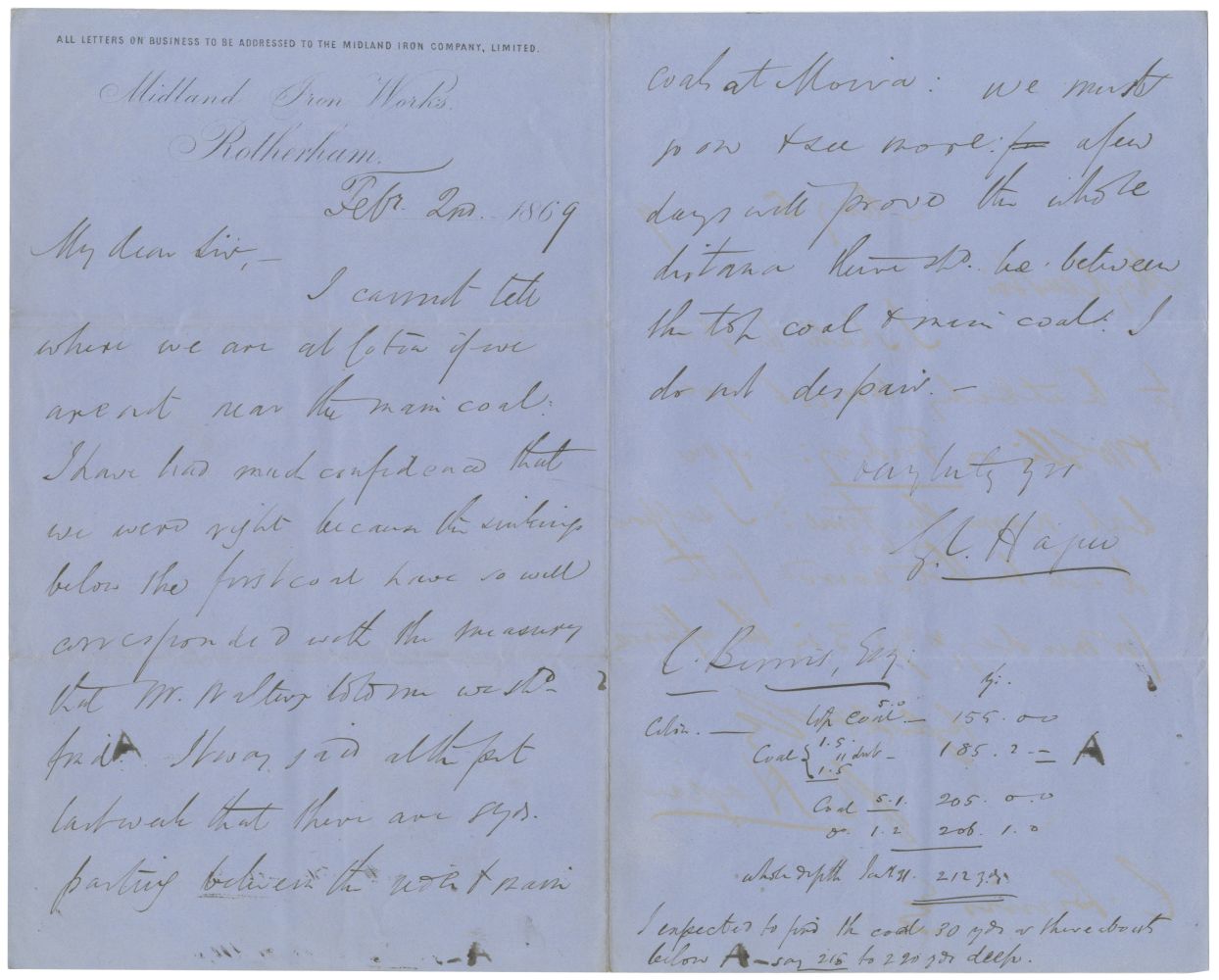 ENGINEERING & MINING - DERBYSHIRE Series of over 120 autograph letters from the engineer and Gene...