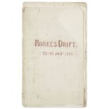 RORKE'S DRIFT - JOHN CHARD'S MANUSCRIPT ACCOUNT 'Rorke's Drift. 22-23 Jany. 1879', Chard's autogr...
