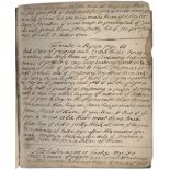 COOKERY MANUSCRIPT Culinary recipe book, written in several hands, with over 100 receipts includi...