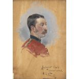 NEUVILLE (ALPHONSE DE) Portrait of John Chard V.C., head and shoulders, facing right, in the unif...