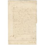 CHARLES II Letter signed and subscribed ('Bonus frater consanguineus et amicus/ Carolus R'), to h...