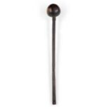 KNOBKERRIE A Zulu knobkerrie, believed to have been collected by John Chard V.C. when serving in ...