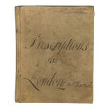 COOKERY Manuscript recipe book of Richard Scarborough, James Scatcherd etc., 1783; and others by ...