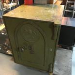 A Large Milners safe with key. Measures 71x56x59.5cm