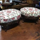 A Pair of reproduction footstools.