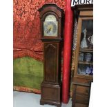 A Victorian long cased grandfather clock, with West German Kienzle clock movement (201cm in height)