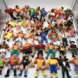 A Collection of 43 Vintage 1990's WWF wrestling figures Includes characters like Hulk Hogan,