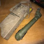 A Military Periscope No14 TPL. MK4 O.S.1427 G.A. R&J. B. 9585. Comes with wooden handle attachment