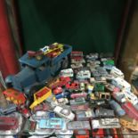 A large collection of vintage Corgi, Dinky and other model cars, Which includes two Spot-On Models &