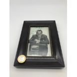 A framed Signed Terry Thomson photograph quoting "How do you do Pat" dated 1950.
