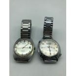 A Lot of two vintage gents watches which includes Delma of Switzerland Automatic 25 jewels