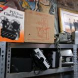 A Large collection of vintage projectors and slide projectors. Includes Agfa Sonector LS