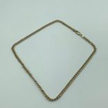 A 9ct gold curb necklace, Measures 18' and weighs 8.4grams