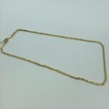 A Heavy 18ct gold necklace, unusual links. Weighs 16.2grams