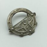 A Glasgow silver Celtic/ Viking design brooch made by Robert Allison [dated 1949].