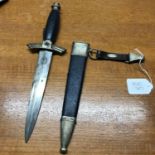 A WW2 DLV German Nazi Glider pilot dagger, maker [F & A Helbig]