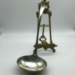 A Heavy Sheffield silver large ladle made by E M Dickinson (subsequently E M Dickinson Ltd) dated