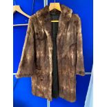 A Ladies vintage Barkers of Kensington fur long coat.