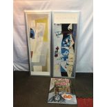 A Framed Picasso print, Framed Ben Nicholson print and an oil painting on canvas depicting a still