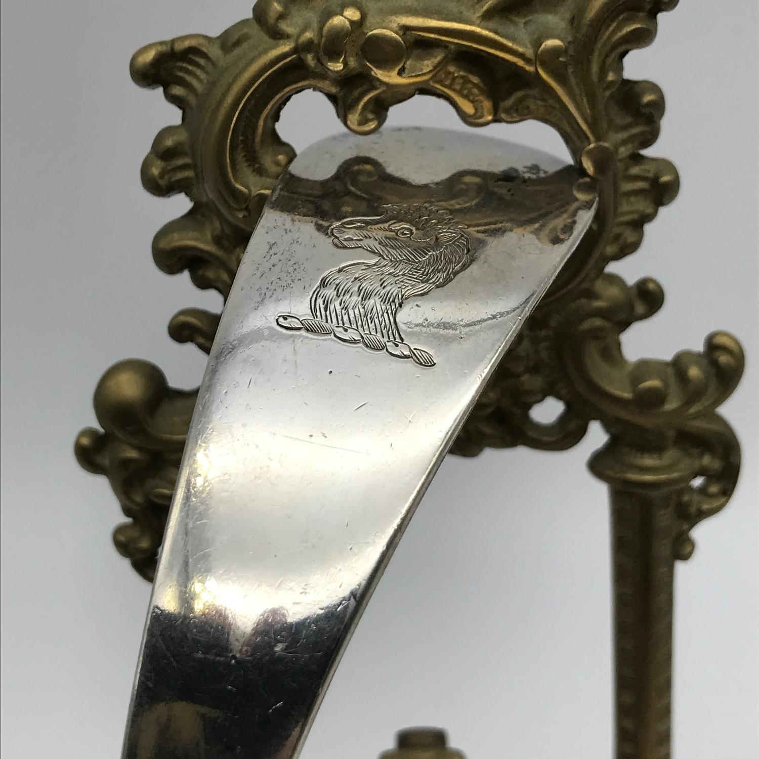 A Heavy Sheffield silver large ladle made by E M Dickinson (subsequently E M Dickinson Ltd) dated - Image 3 of 5