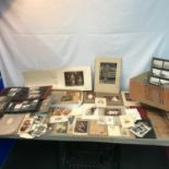 A Box containing a large quantity of early 1900's photos and albums
