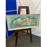 A Vintage 1950's 60's print titled 'Regate a Deauville' after Raoul Dufy [1877-1953] [Frame 35.